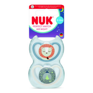 NUK Perfect Match Air Night māneklītis, 0–6 mēn. LAUVA