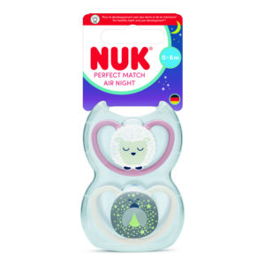 NUK Perfect Match Air Night māneklītis, 0–6 mēn., AITA