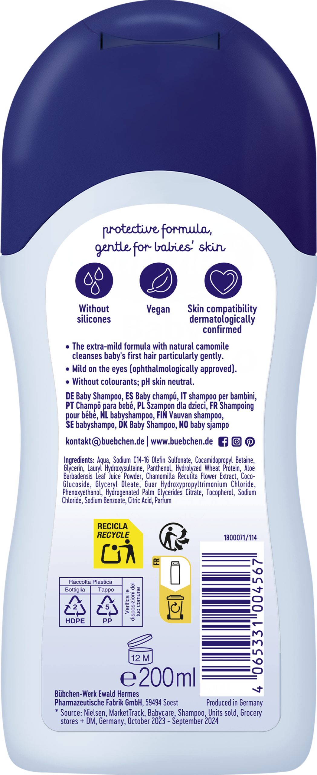 Bübchen Šampūns zīdaiņiem, 200 ml - Image 2
