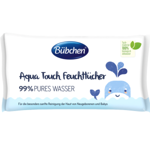 Bübchen Mitrās salvetes Aqua Touch, 48 gab.