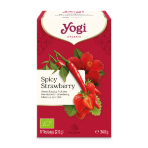 Yogi Pikantā zemene augļu tēja ar zemenēm, hibisku un čili