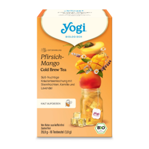 Yogi Cold Brew Persiku un mango auksti pagatavojama tēja