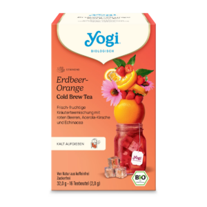 Yogi® Cold Brew Tēja Zemeņu un apelsīnu